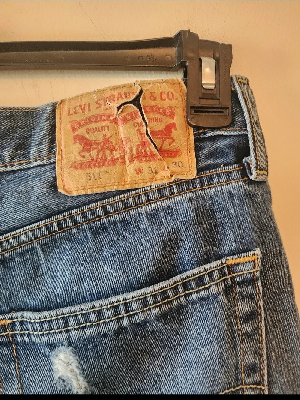 Levis 511 Men's Size 31x30 Slim Straight Medium Wash Mid Rise Denim Stretch